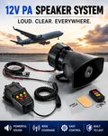 12V PA Hooter Speaker System – Powerful Sound, Built for the Road
