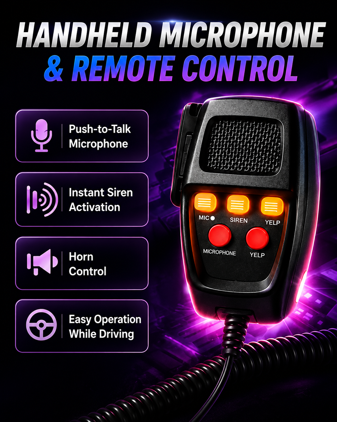 12V PA Hooter Speaker System – Powerful Sound, Built for the Road