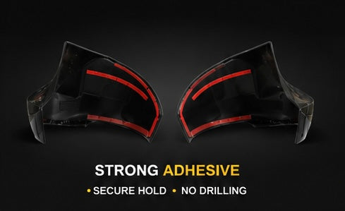 Revv Batman Style Gloss Black Car Side Mirror Covers – Sporty Premium Design, Set of 2