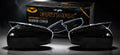 Revv Batman Style Gloss Black Car Side Mirror Covers – Sporty Premium Design, Set of 2